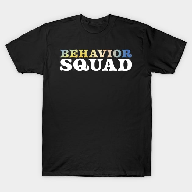 behavior squad - retro gradient T-Shirt by GosokanKelambu